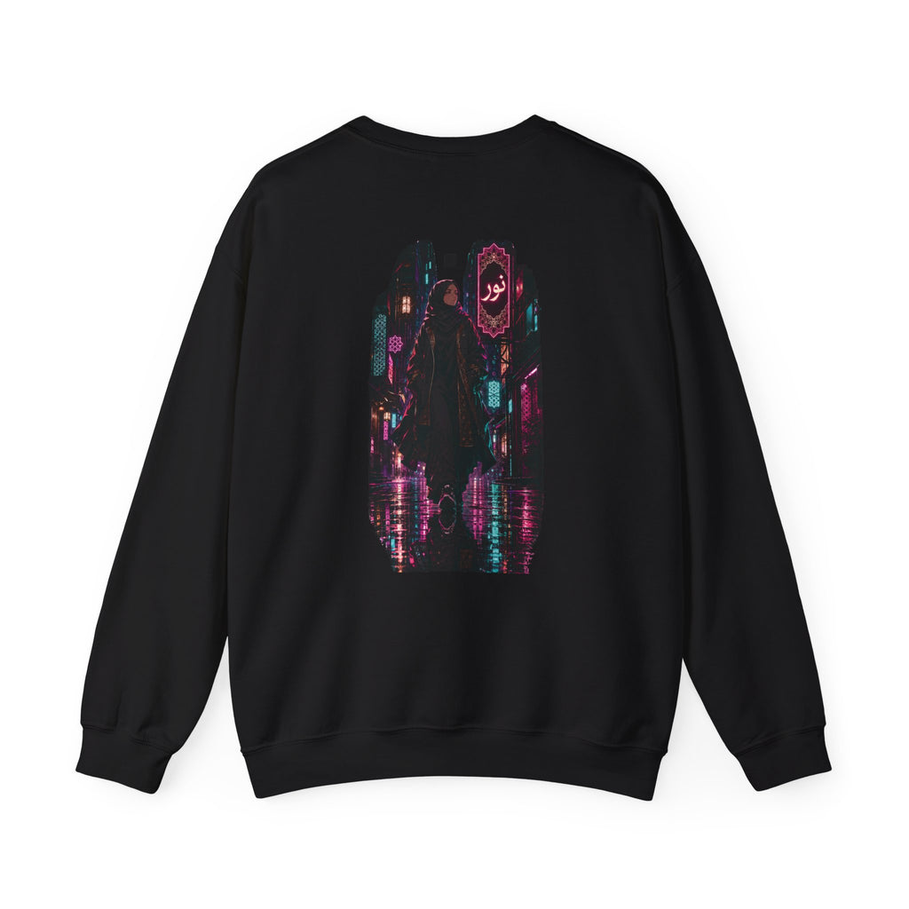 GIRIH Anime | Tokyo Neon Midnight | Unisex Crewneck Sweatshirt