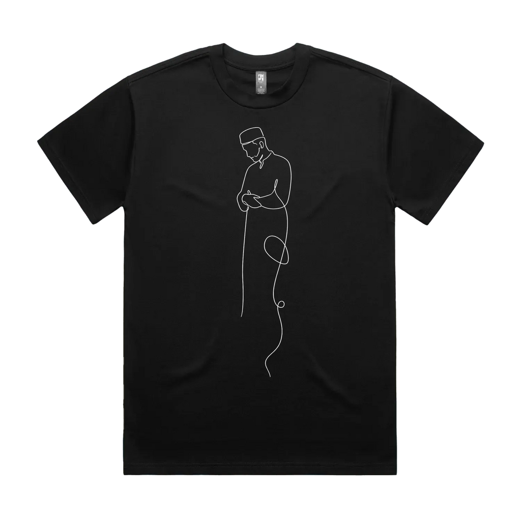Black front flat lay