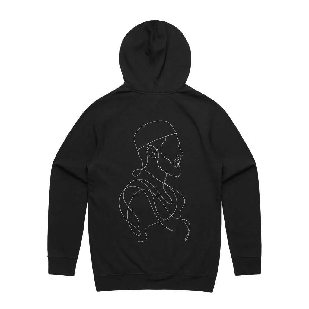 Black back flat lay