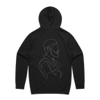 Black back flat lay