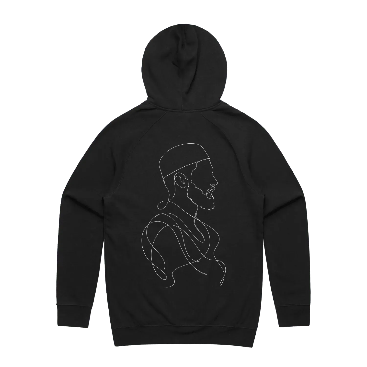 Black back flat lay