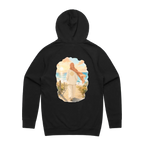 Black back flat lay