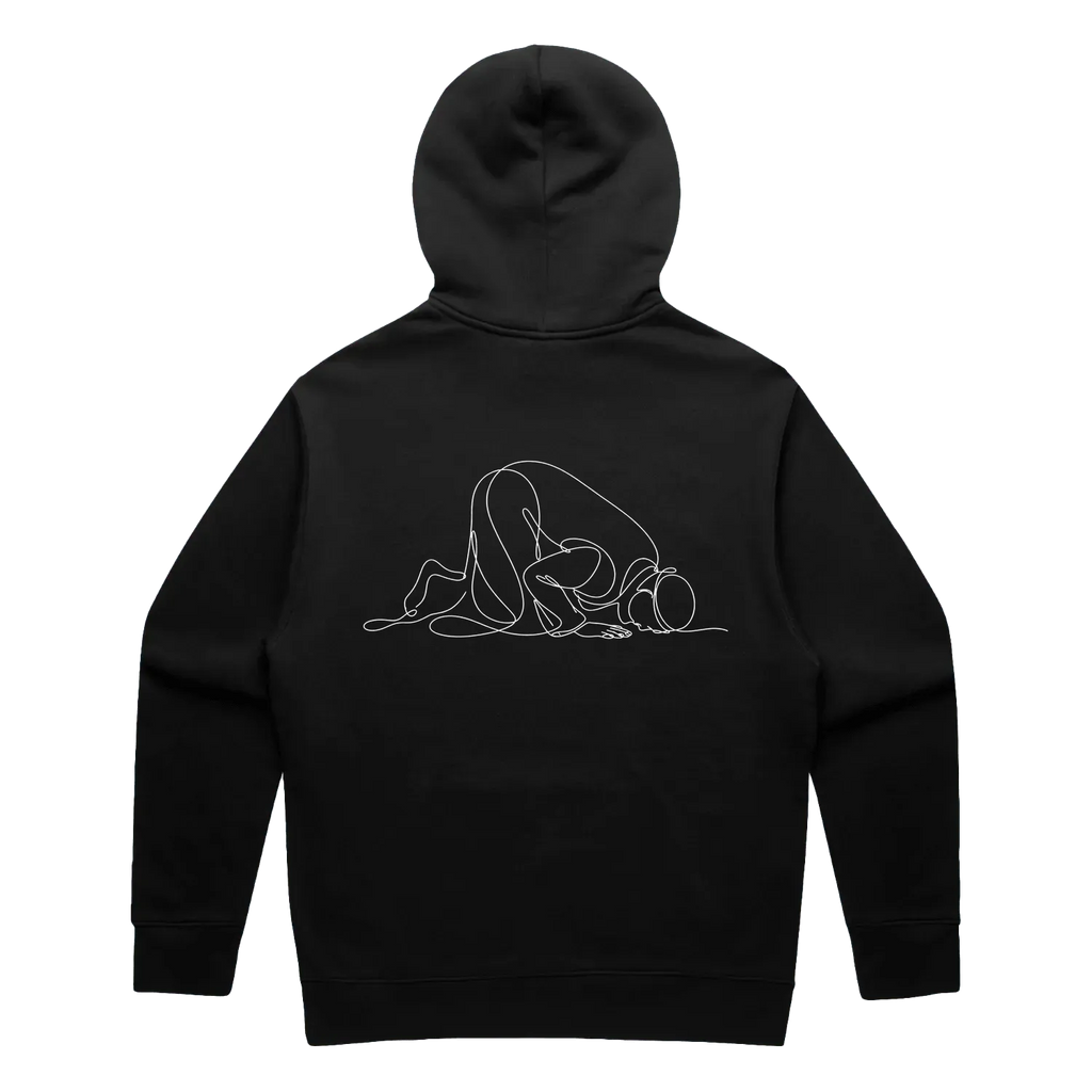Black back flat lay