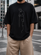 GIRIH Mens Oversized Tee - Salah
