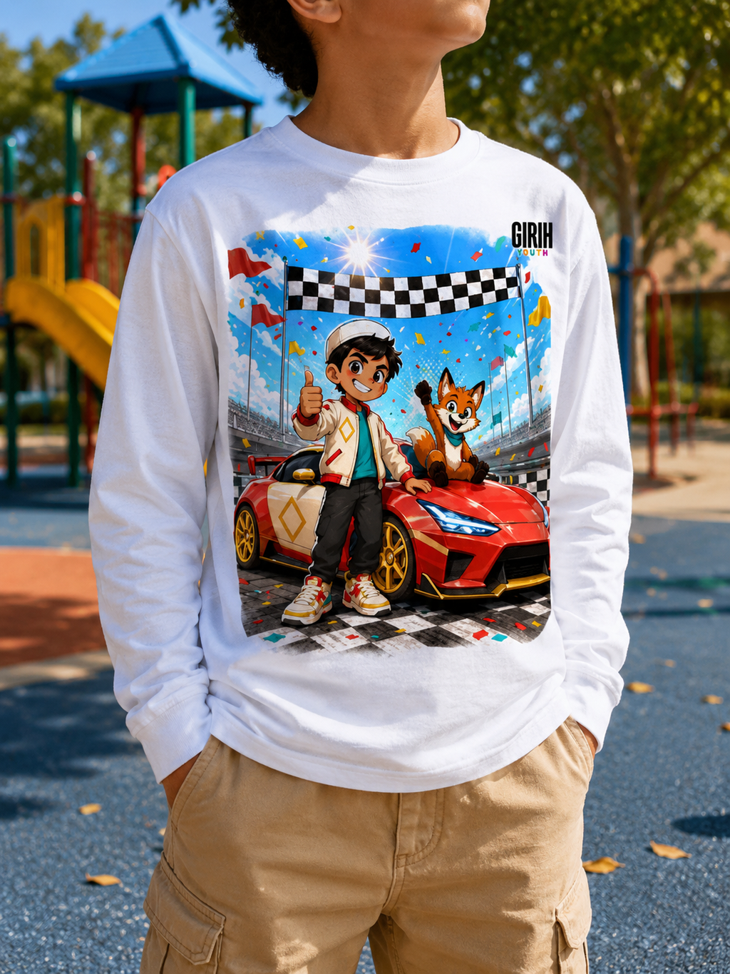 GIRIH Youth Long Sleeve Tee - Finish Line