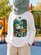 GIRIH Youth Long Sleeve Tee - Jungle Skip