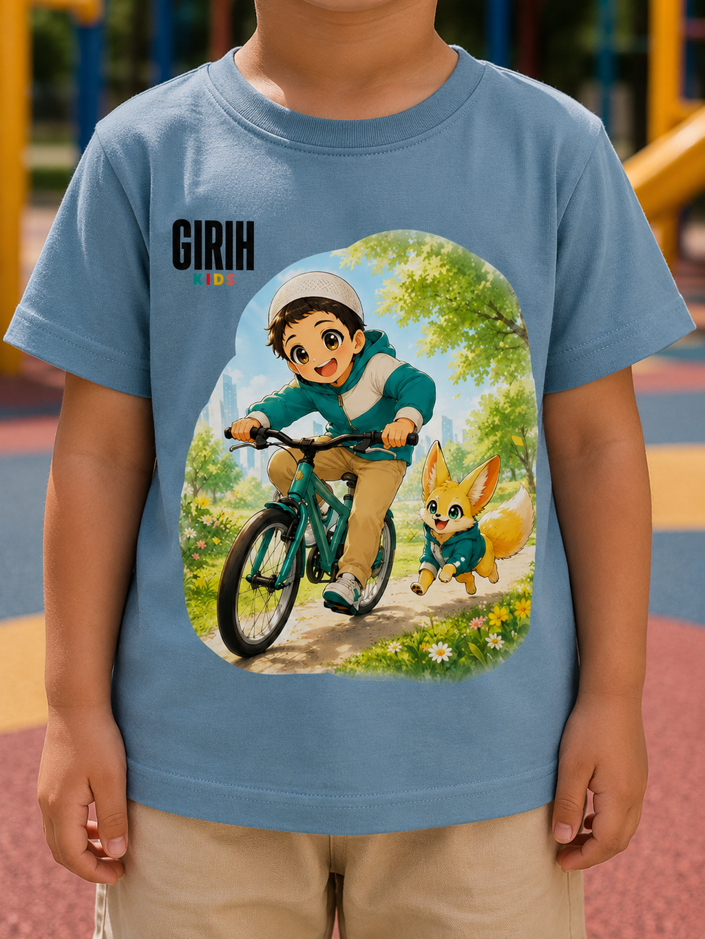 GIRIH Kids T-Shirt - Bike Ride