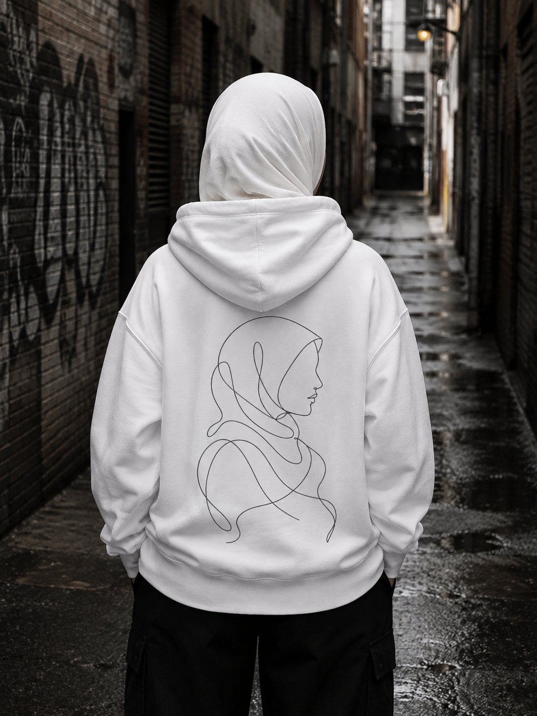GIRIH Ink Unisex Everyday Hoodie - Her Silhouette