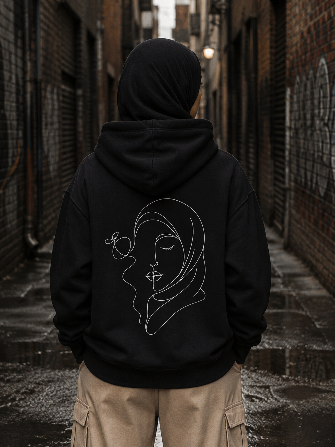 GIRIH Ink Unisex Everyday Hoodie - Her Silhouette