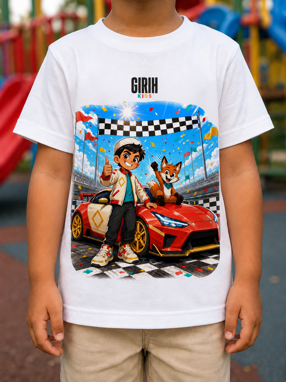 GIRIH Kids T-Shirt - Finish Line