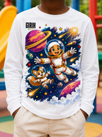 GIRIH Kids Long Sleeve Tee - Space Explorers