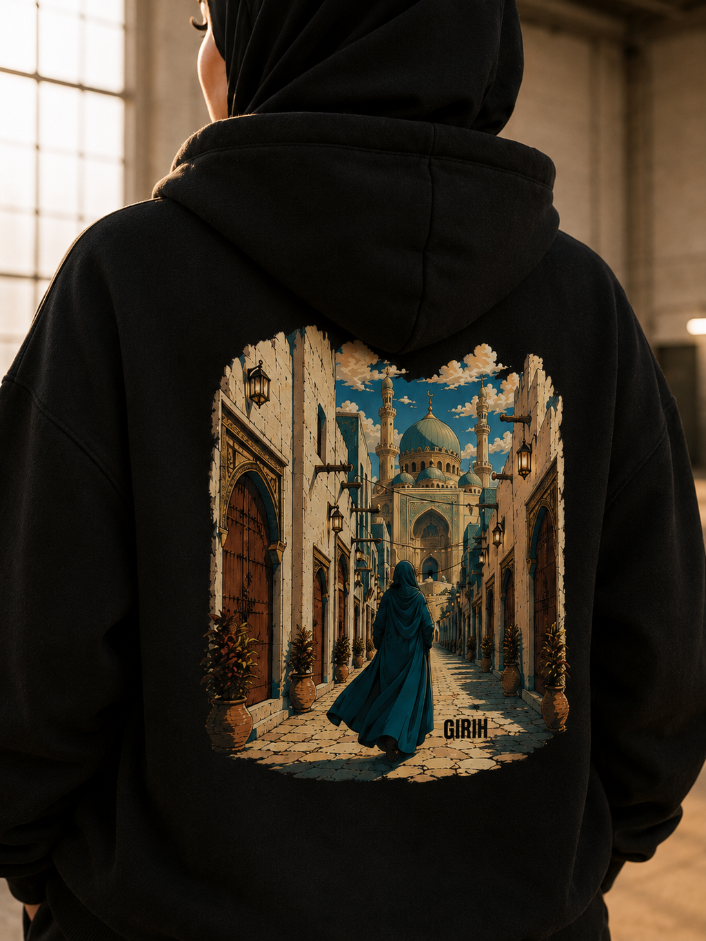 GIRIH Anime Unisex Everyday Hoodie - Her Walk to Salah