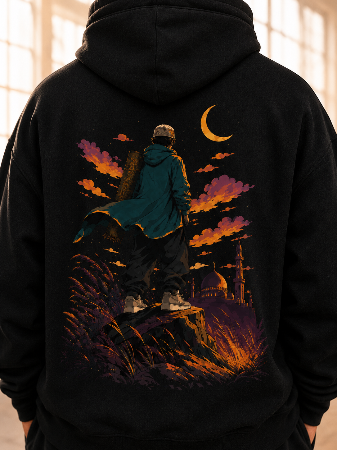 GIRIH Anime Heavyweight Unisex Hoodie - Destination