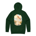 Forest Green back flat lay