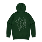 Forest Green back flat lay