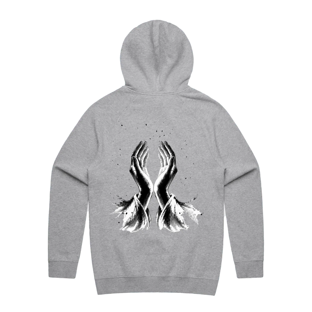 Grey Marle back flat lay