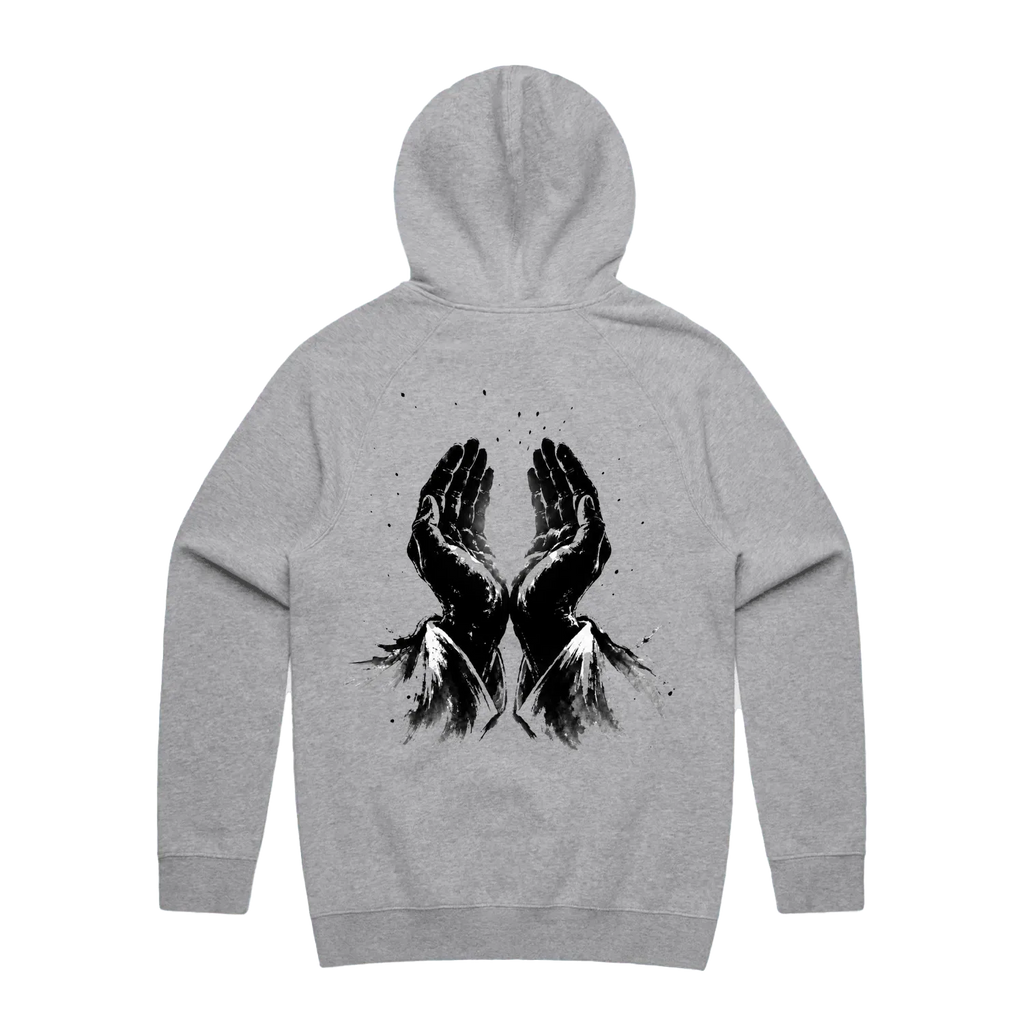 Grey Marle back flat lay