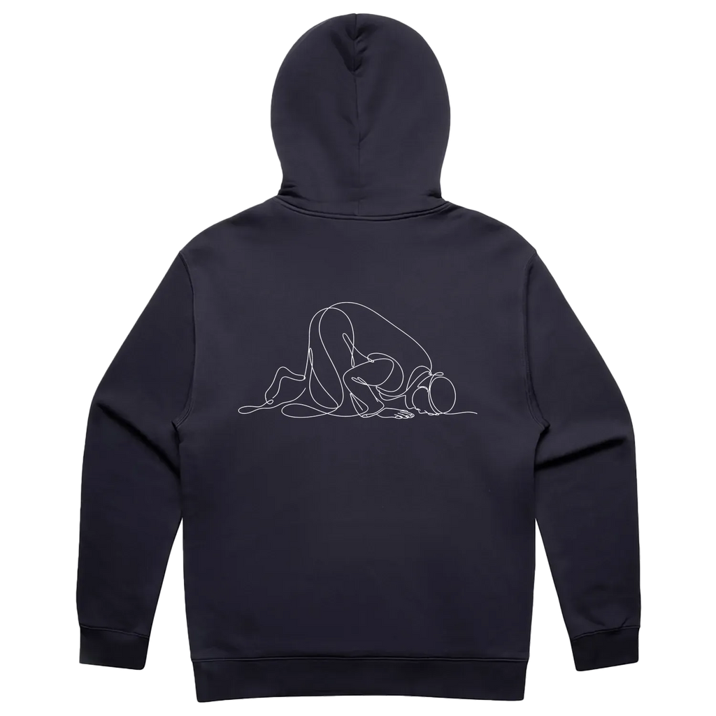 Ink Blue back flat lay
