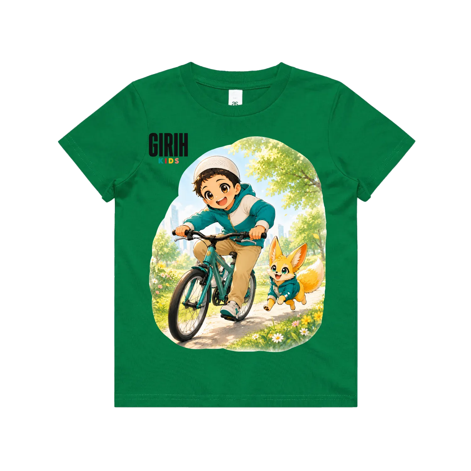 Kelly Green front flat lay