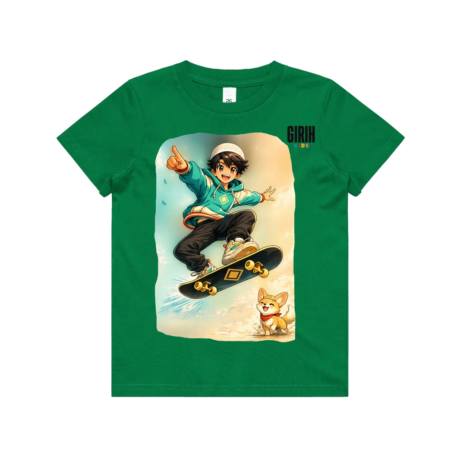 Kelly Green front flat lay