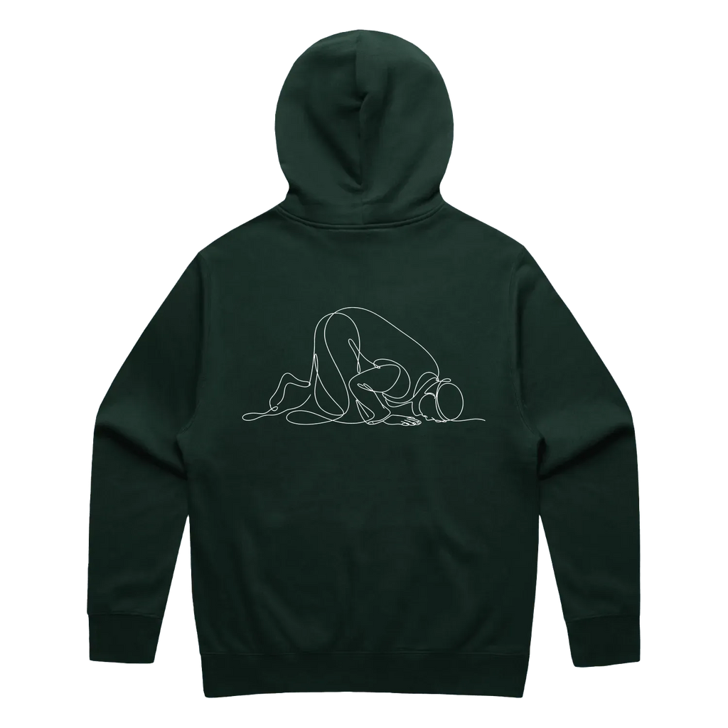 Pine Green back flat lay