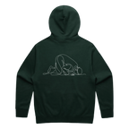 Pine Green back flat lay