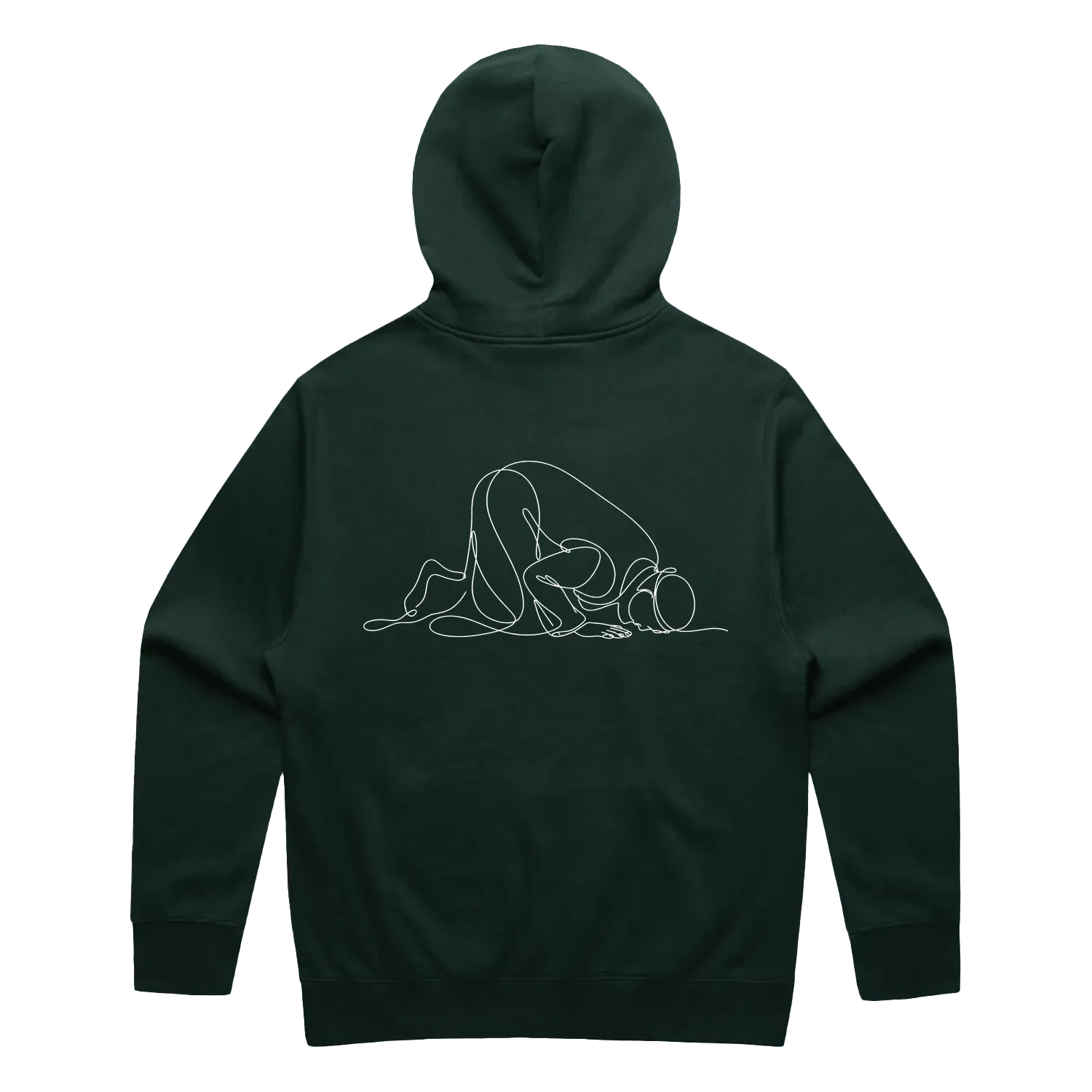 Pine Green back flat lay