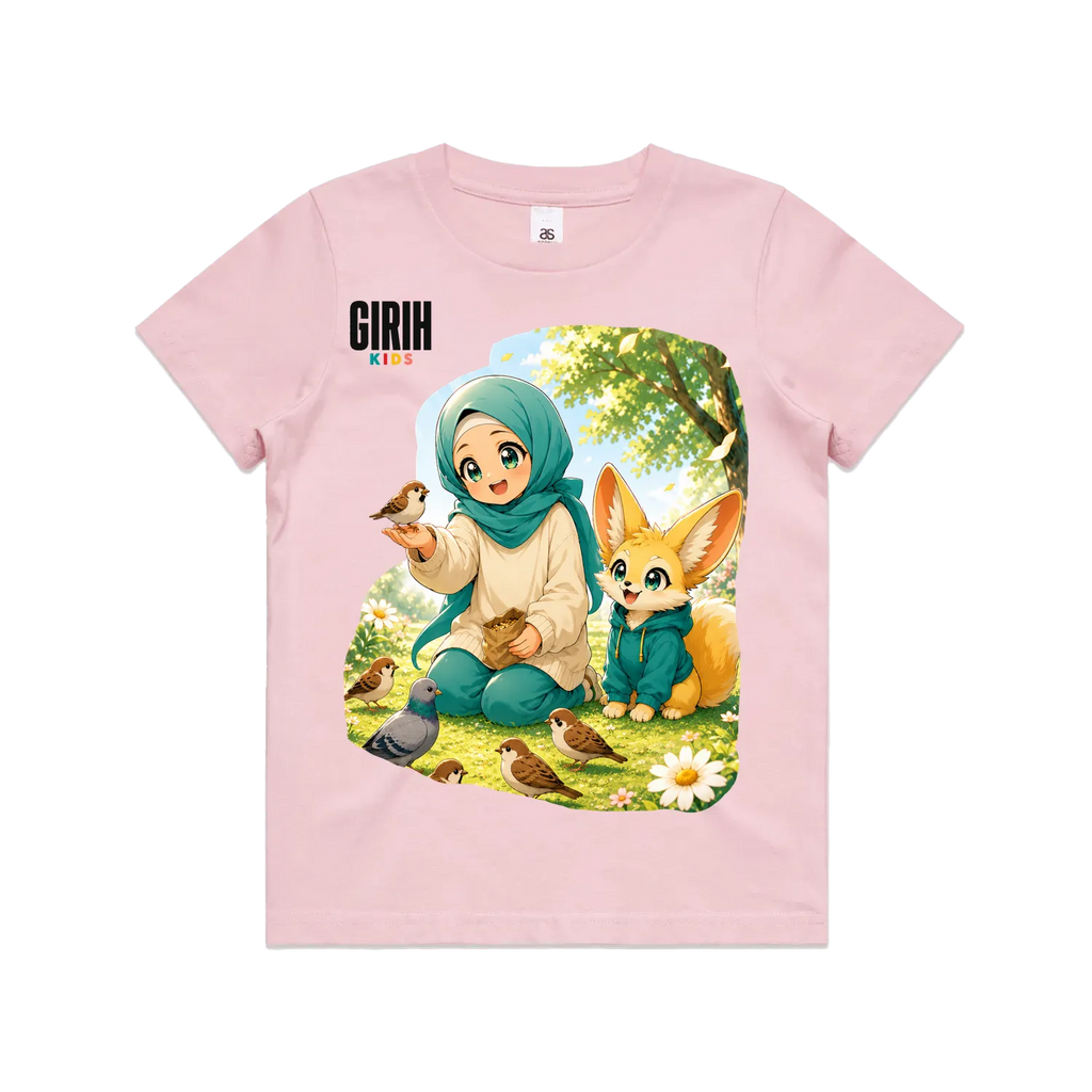 Pink front flat lay