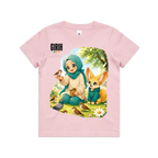 Pink front flat lay