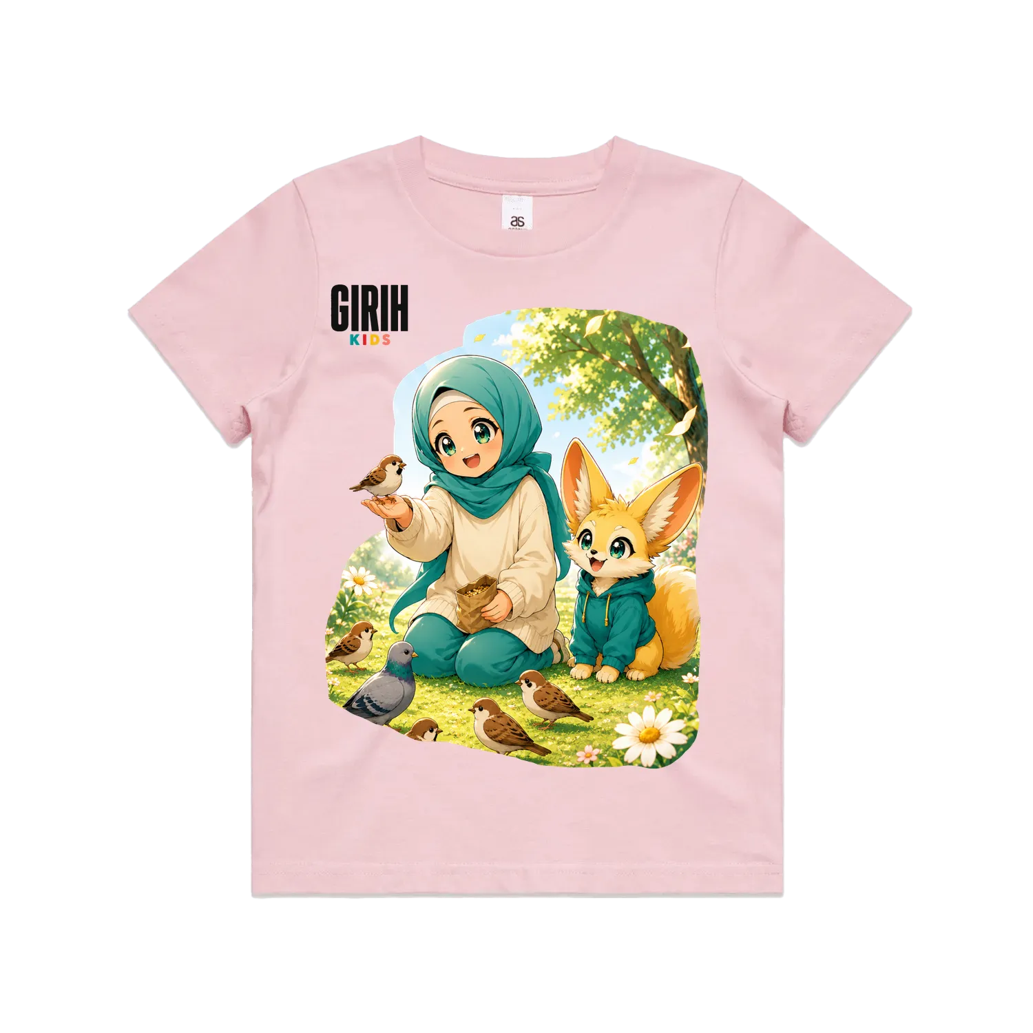 Pink front flat lay