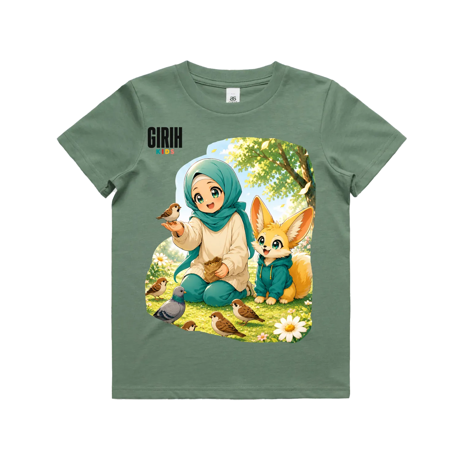 Sage front flat lay