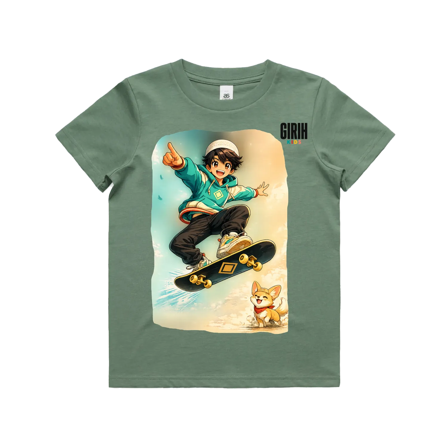 Sage front flat lay