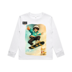 White front flat lay