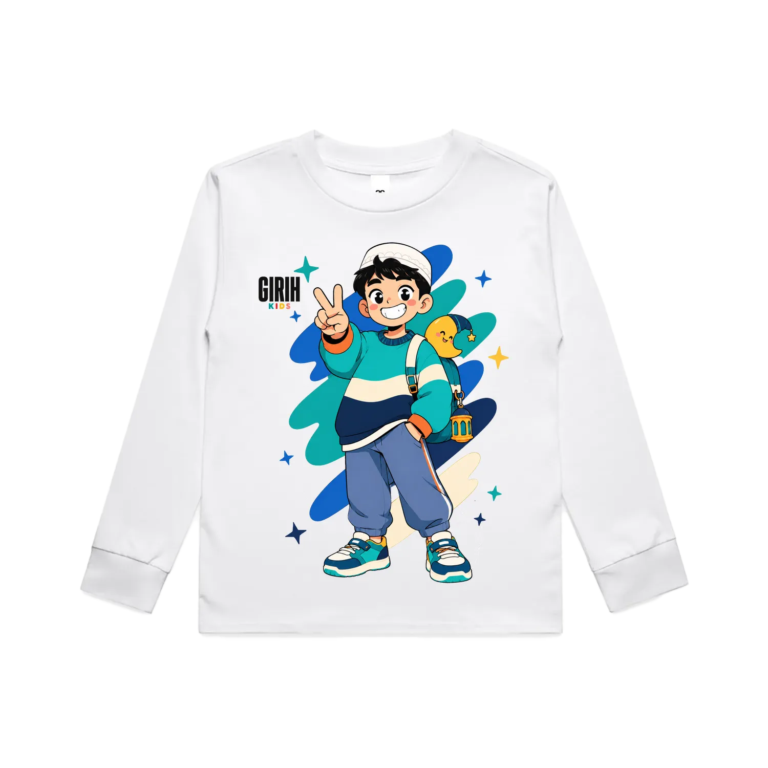 White front flat lay