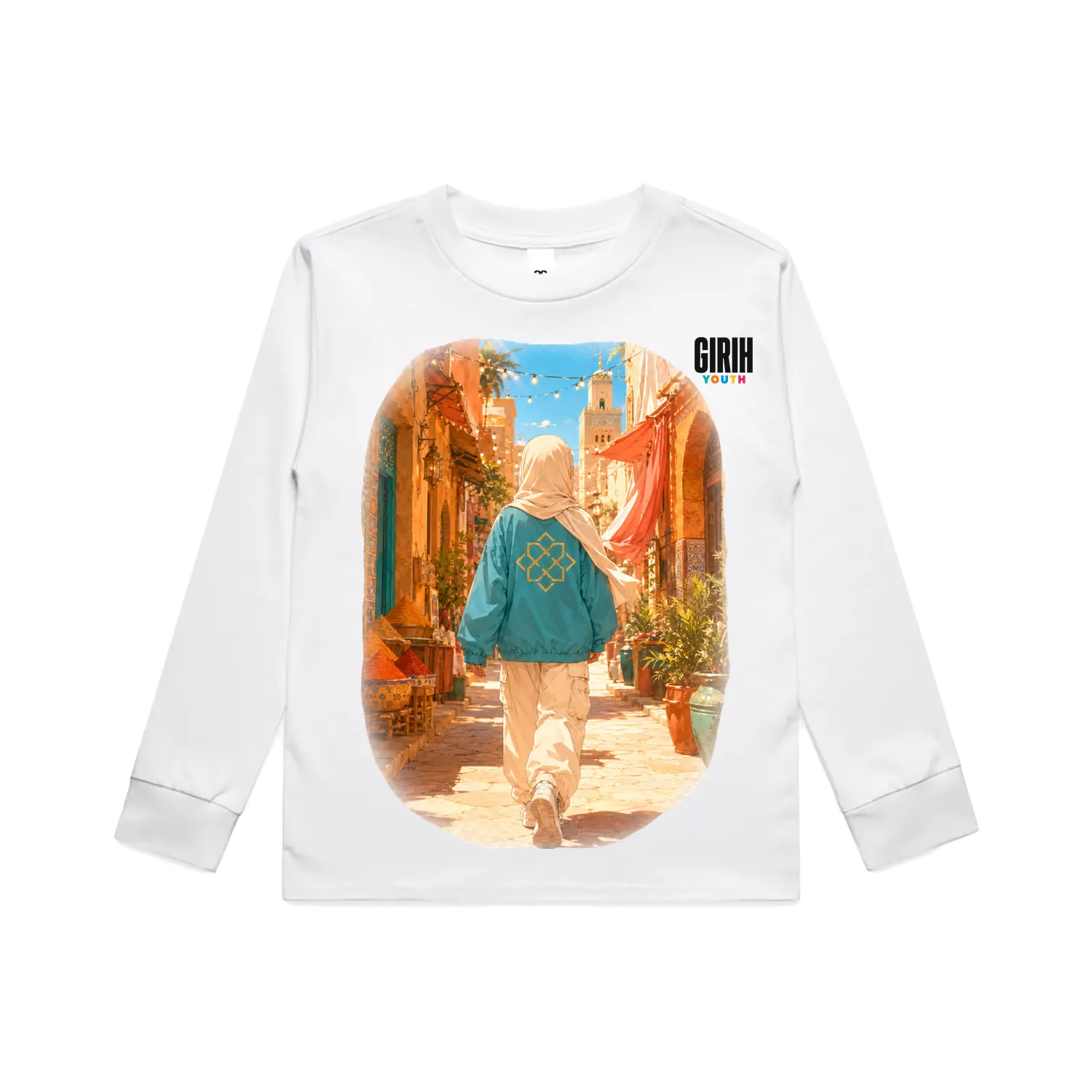 White front flat lay