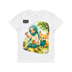 White front flat lay
