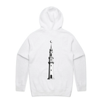 White back flat lay