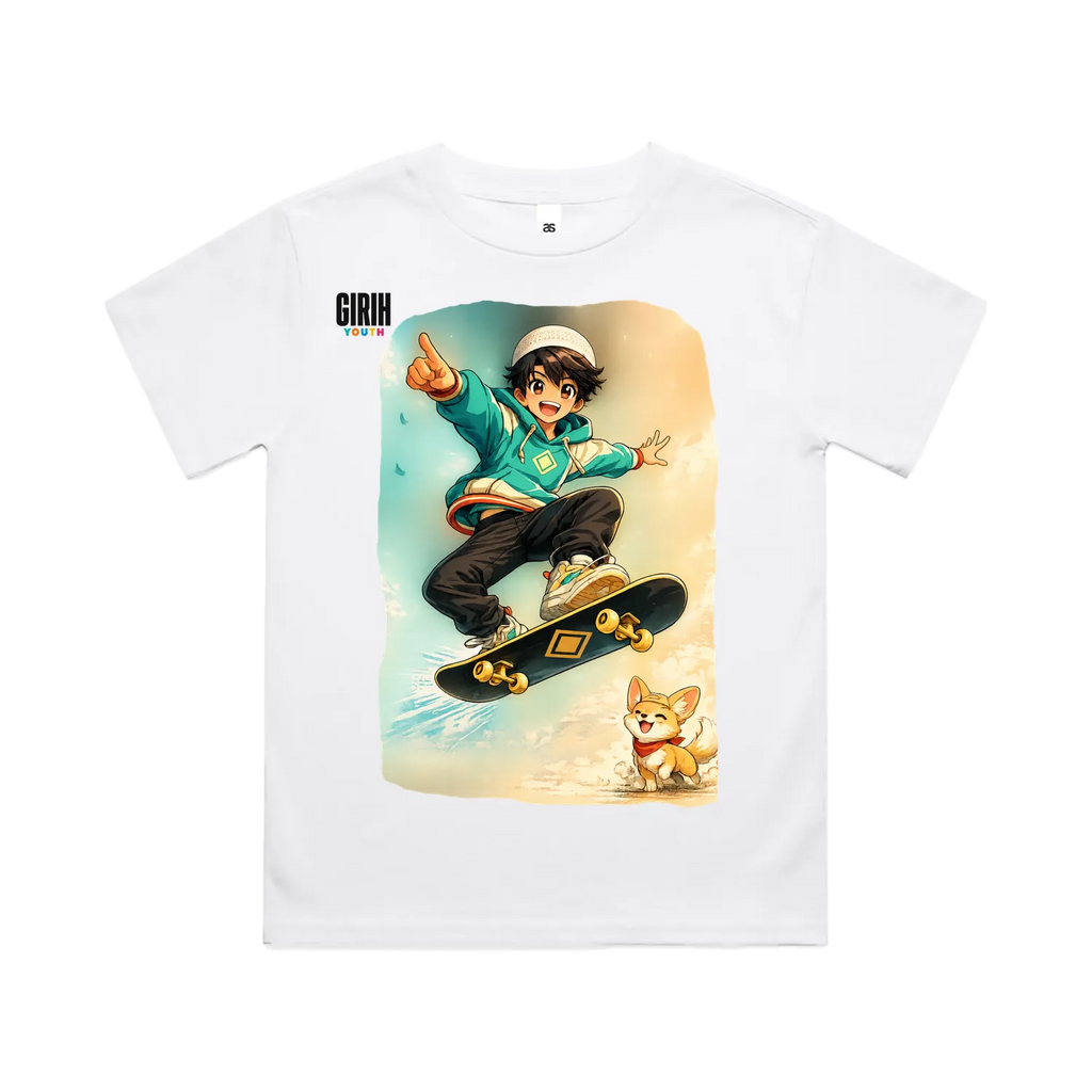 White front flat lay