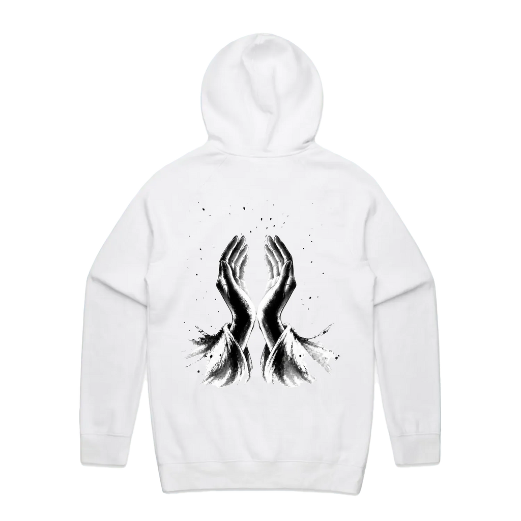 White back flat lay