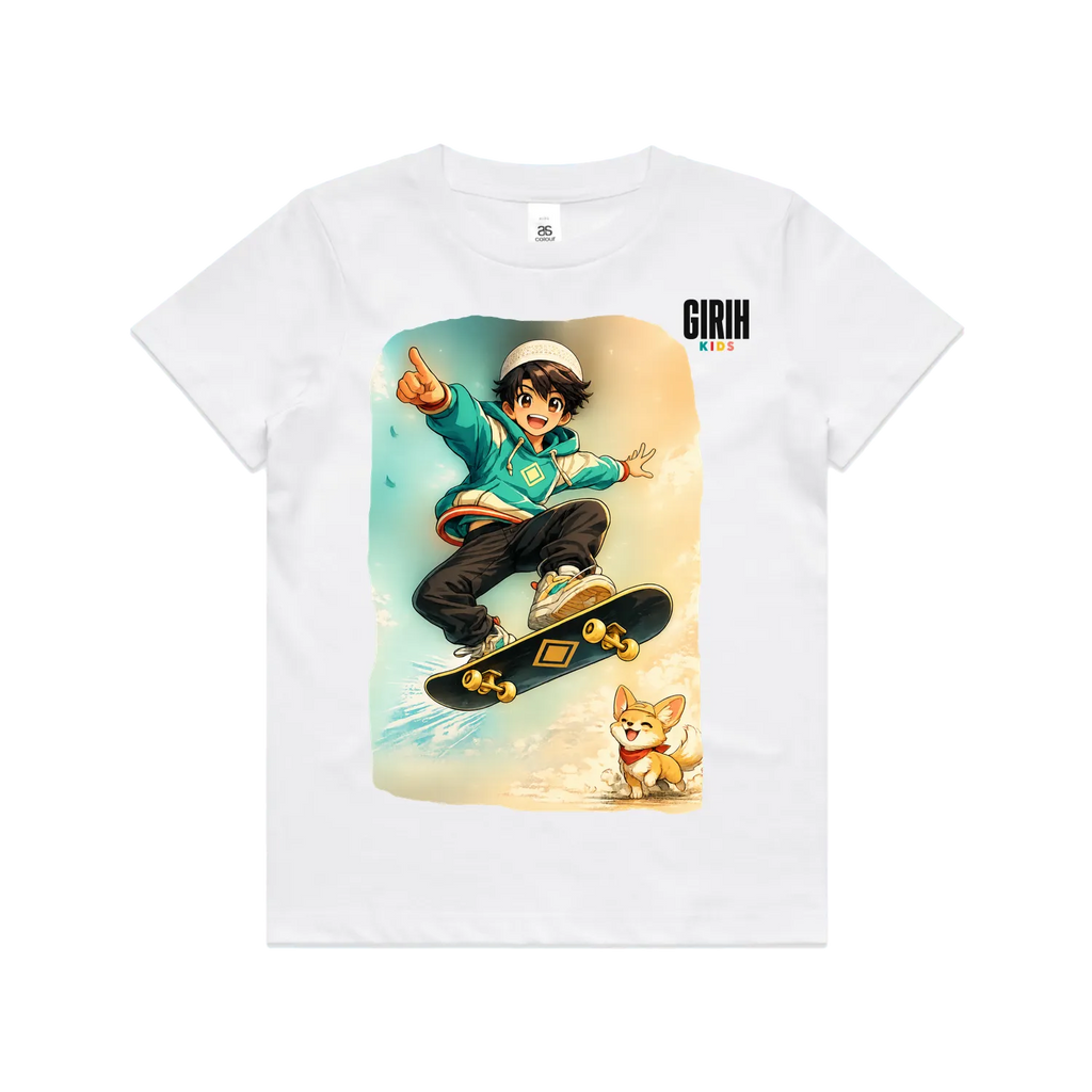 White front flat lay