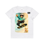White front flat lay