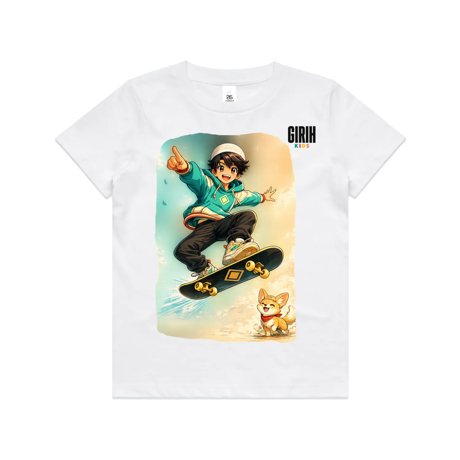White front flat lay