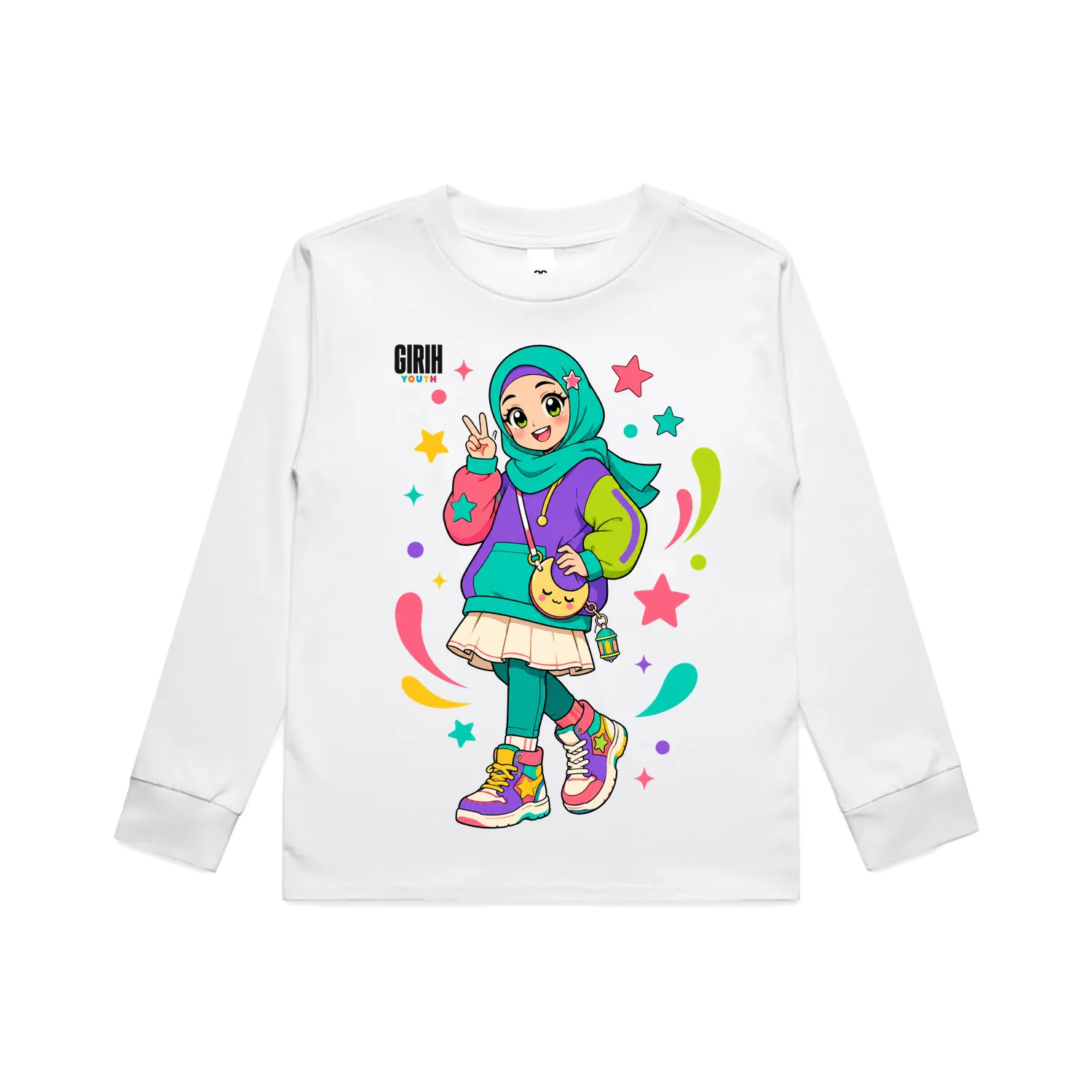 White front flat lay