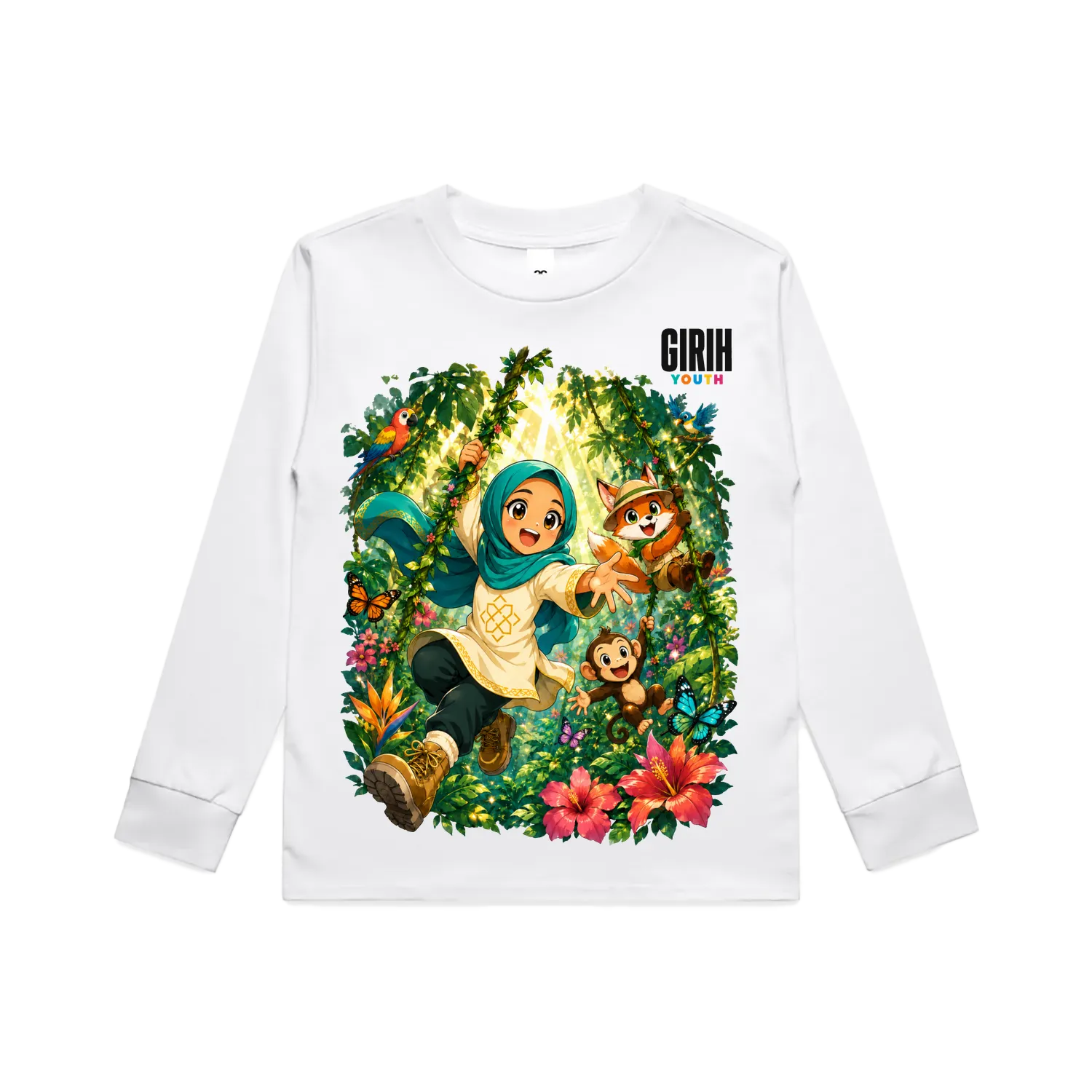 White front flat lay