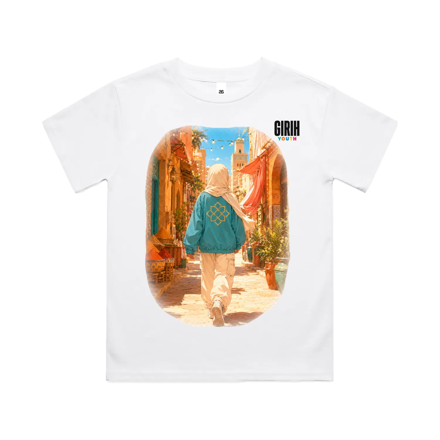 White front flat lay
