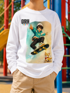 GIRIH Youth Long Sleeve Tee - Skaterboy